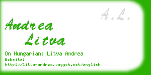 andrea litva business card